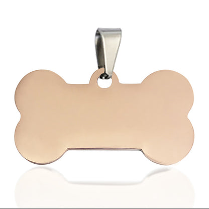 Stainless Steel Dog Tag Necklace Titanium Steel Pet Identity Tag Listing