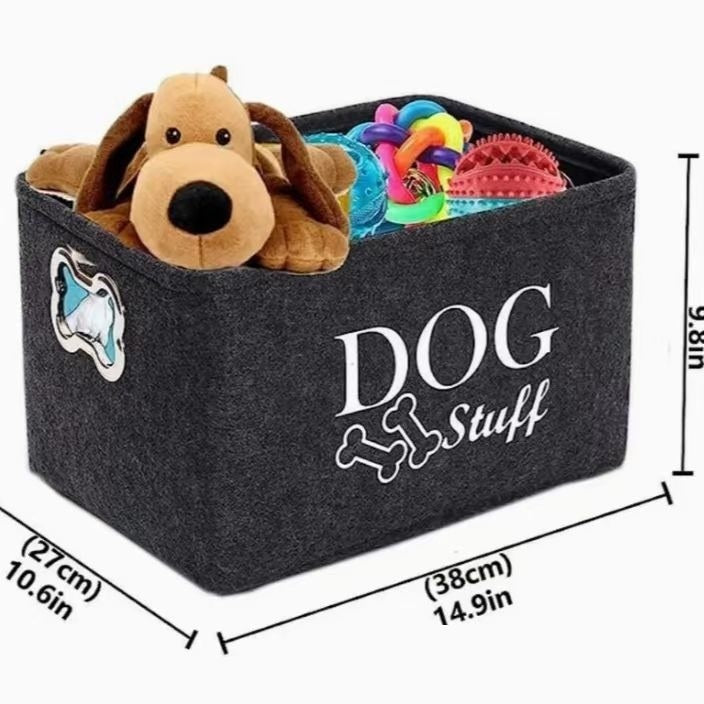 Pet Dog Cat Toy Storage Box